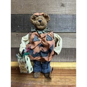 Boyds Bears Crumpletons Jack B. Punkinbeary Pumpkin Figurine 73121 In Box